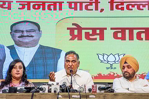 BJP press conference in Delhi